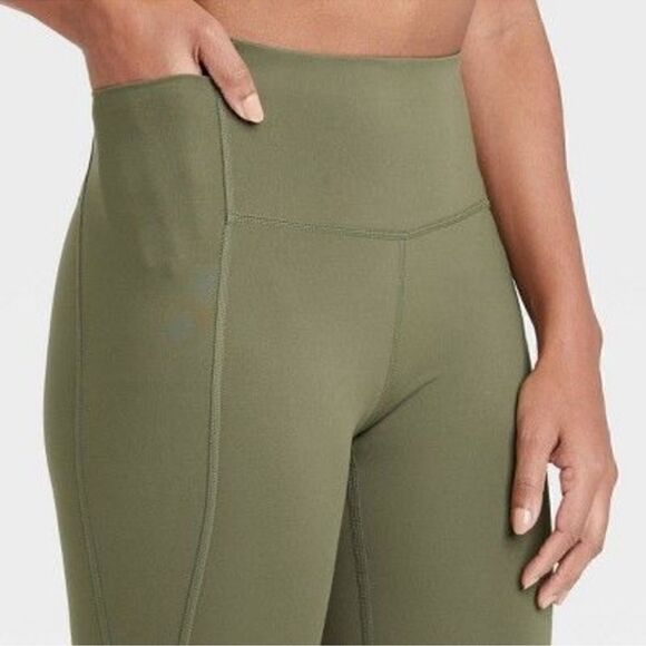 NWT Women's - All In Motion Brushed Sculpt Moss Green High-Rise Leggings, medium - Picture 4 of 9